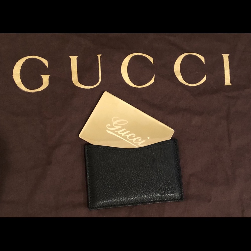 GUCCI Mirror with Leather Case